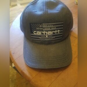 Men's Carhartt Dark Gray Flag Patch Cap Adjustable